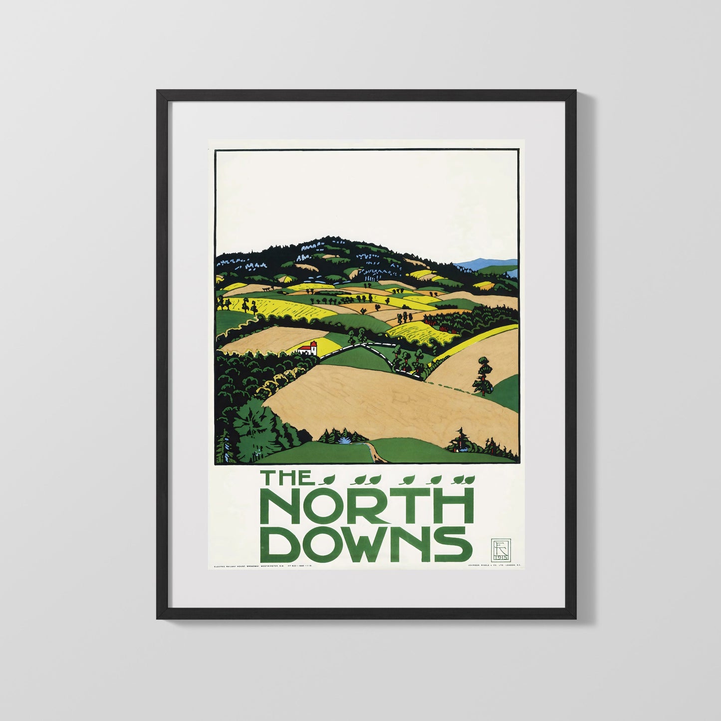 Classic Travel Poster - England - North Downs