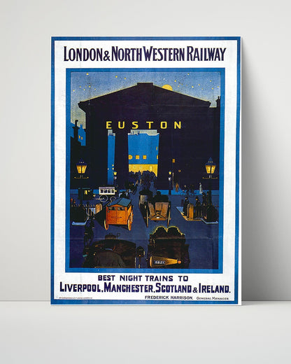 Classic Travel Unframed Poster -  Euston - London Railway