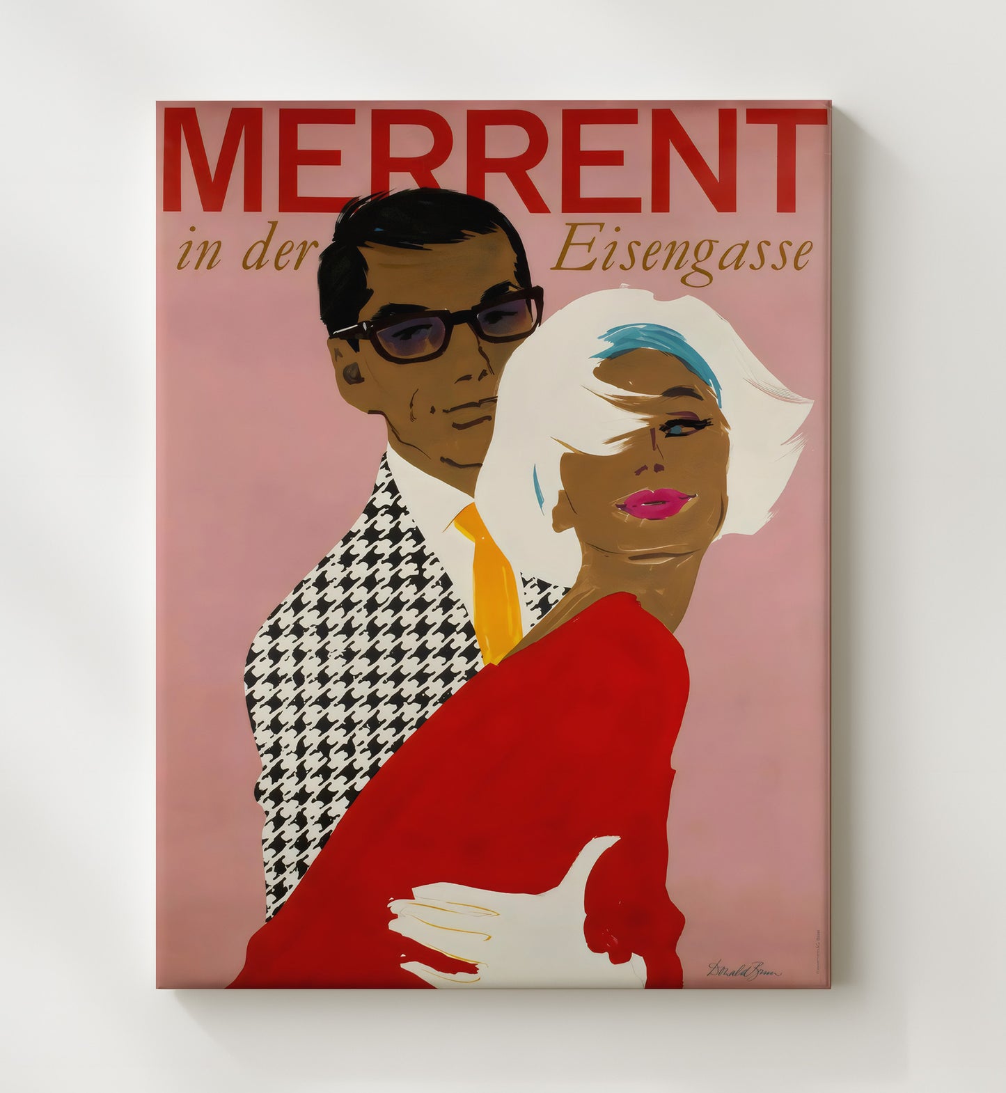 Fashion Mer Rent Eisengasse Vintage Travel Print 20x24 Canvas travel wall art print