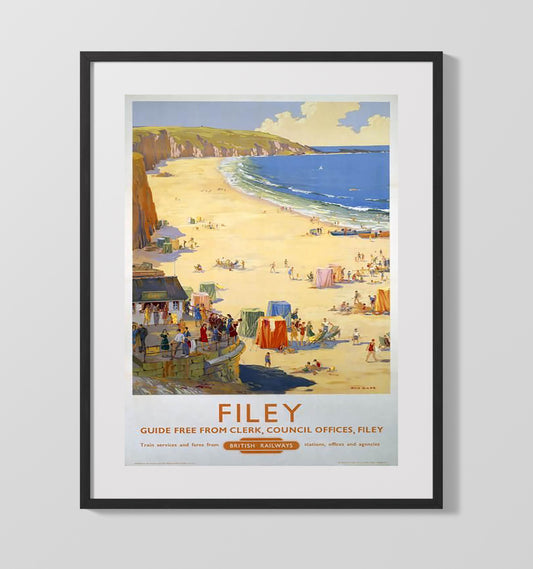 Filey British Railways - Travel - 16x20 Gallery Frame