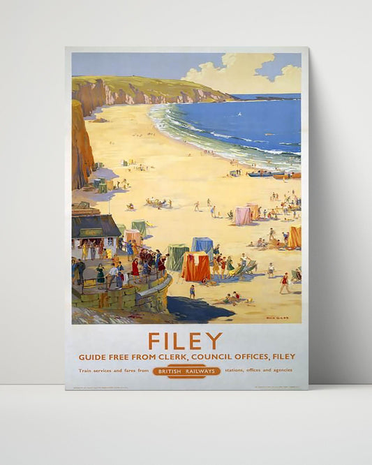 Classic Travel Unframed Poster -  Filey - British Railways