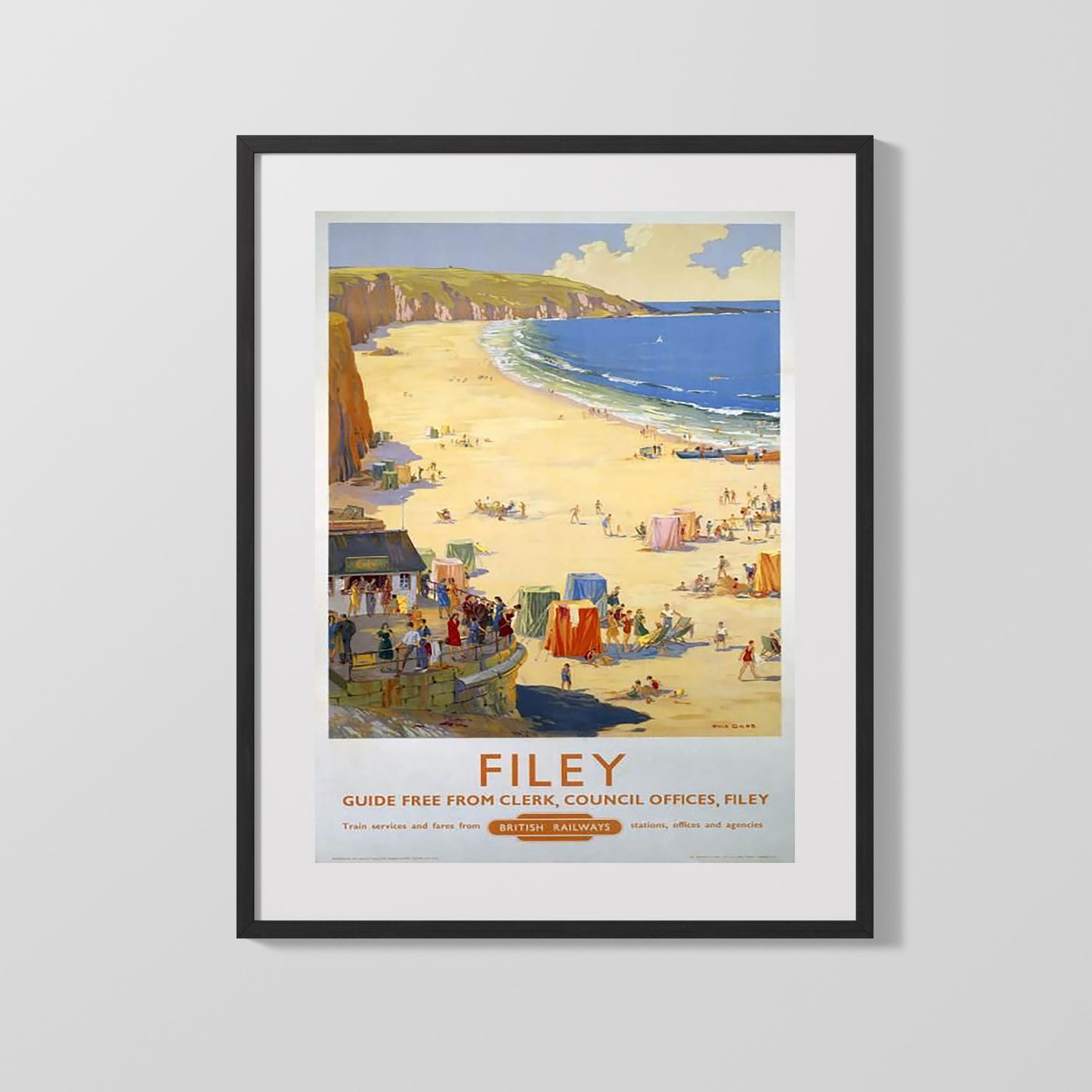 Classic Travel Poster - Filey - British Railways
