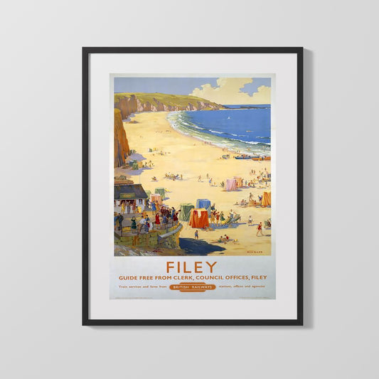 Classic Travel Poster - Filey - British Railways