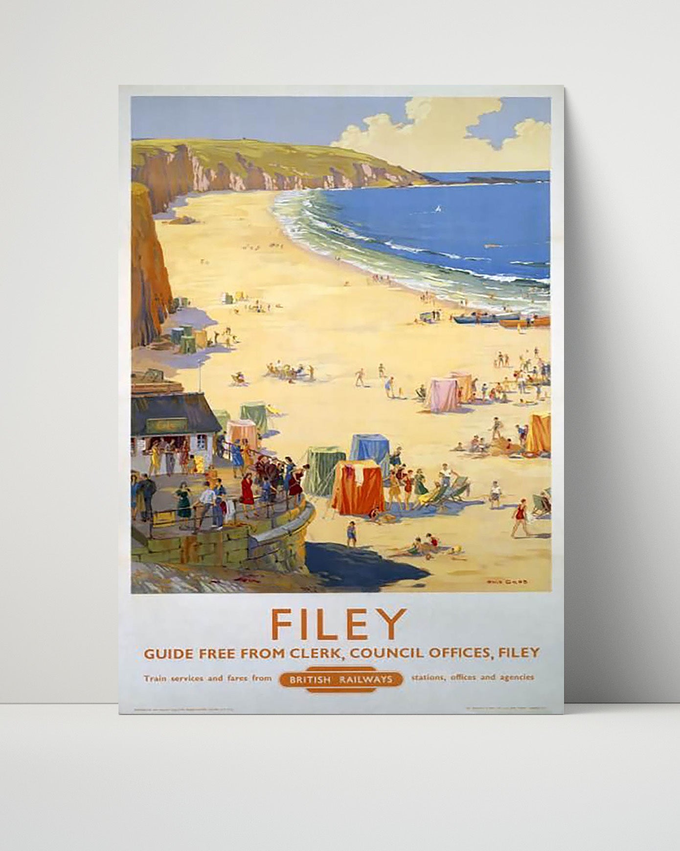 Classic Travel Poster - Filey - British Railways