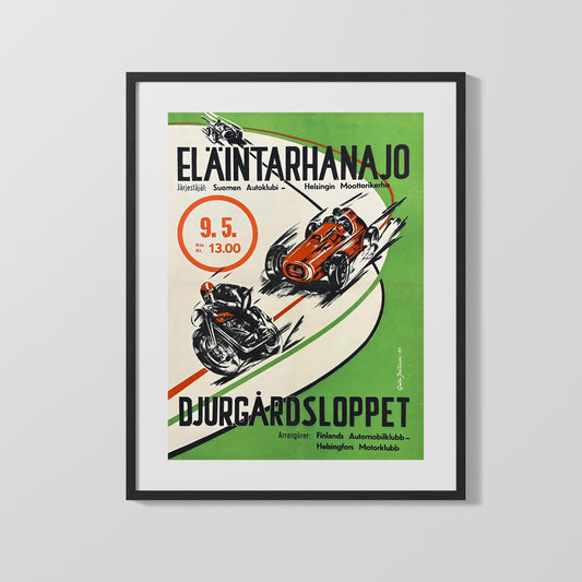 Classic Travel Poster - Finland - Djurgardsloppet Race