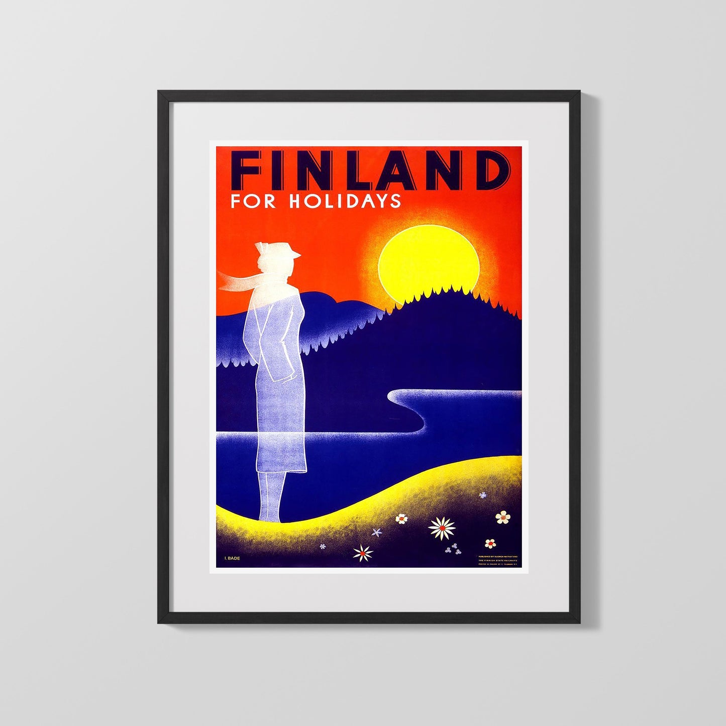 Classic Travel Poster - Finland - Holidays
