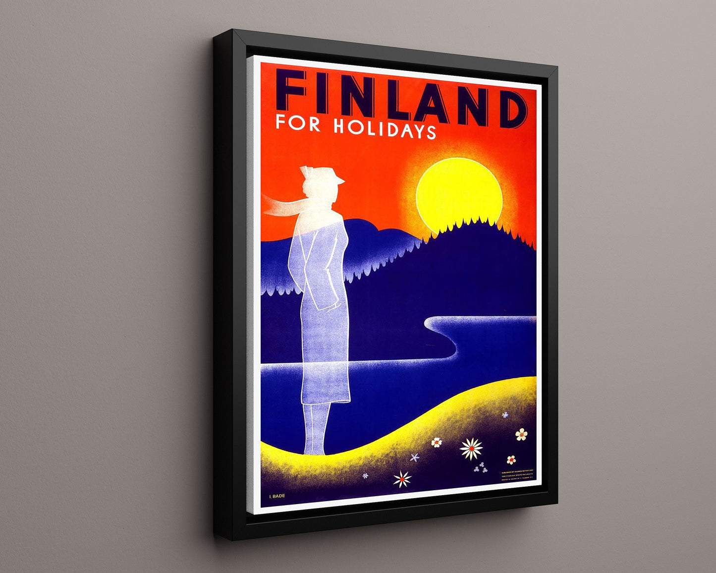 Classic Travel Poster - Finland - Holidays