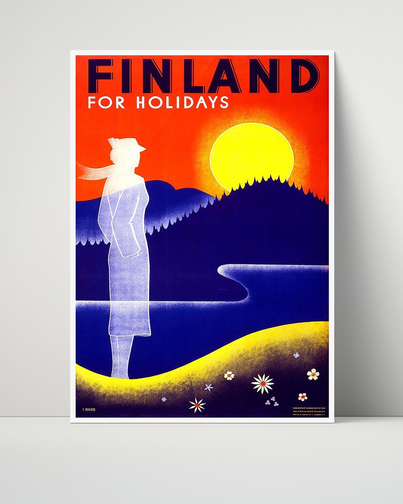 Classic Travel Poster - Finland - Holidays