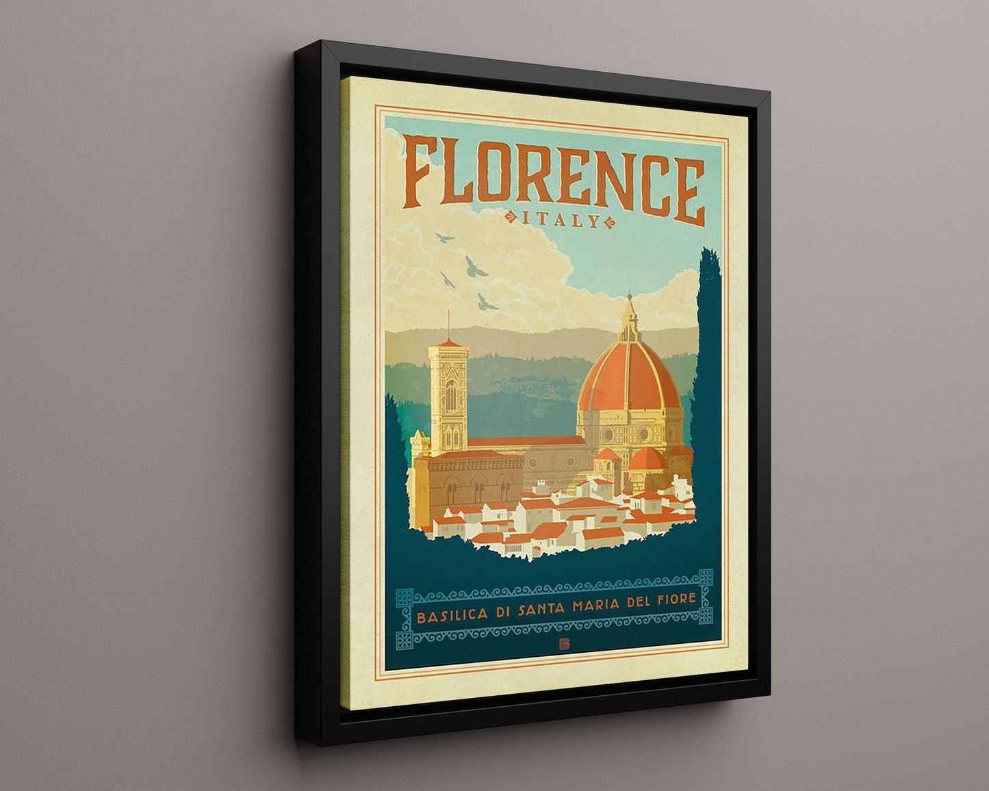 Classic Travel Poster - Florence - Basilica di Santa Maria del Fiore