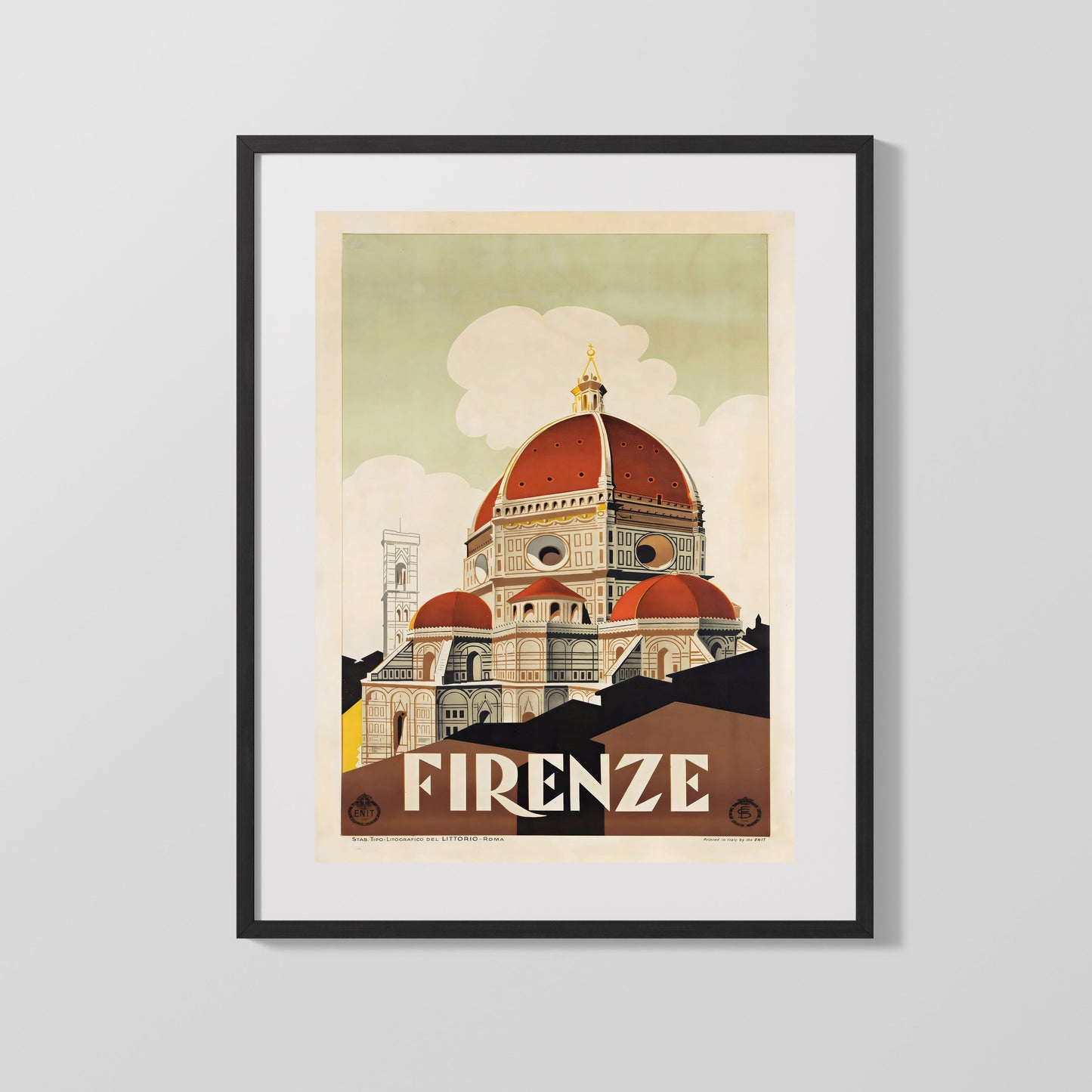 Classic Travel Poster - Florence - Duomo Cathedral