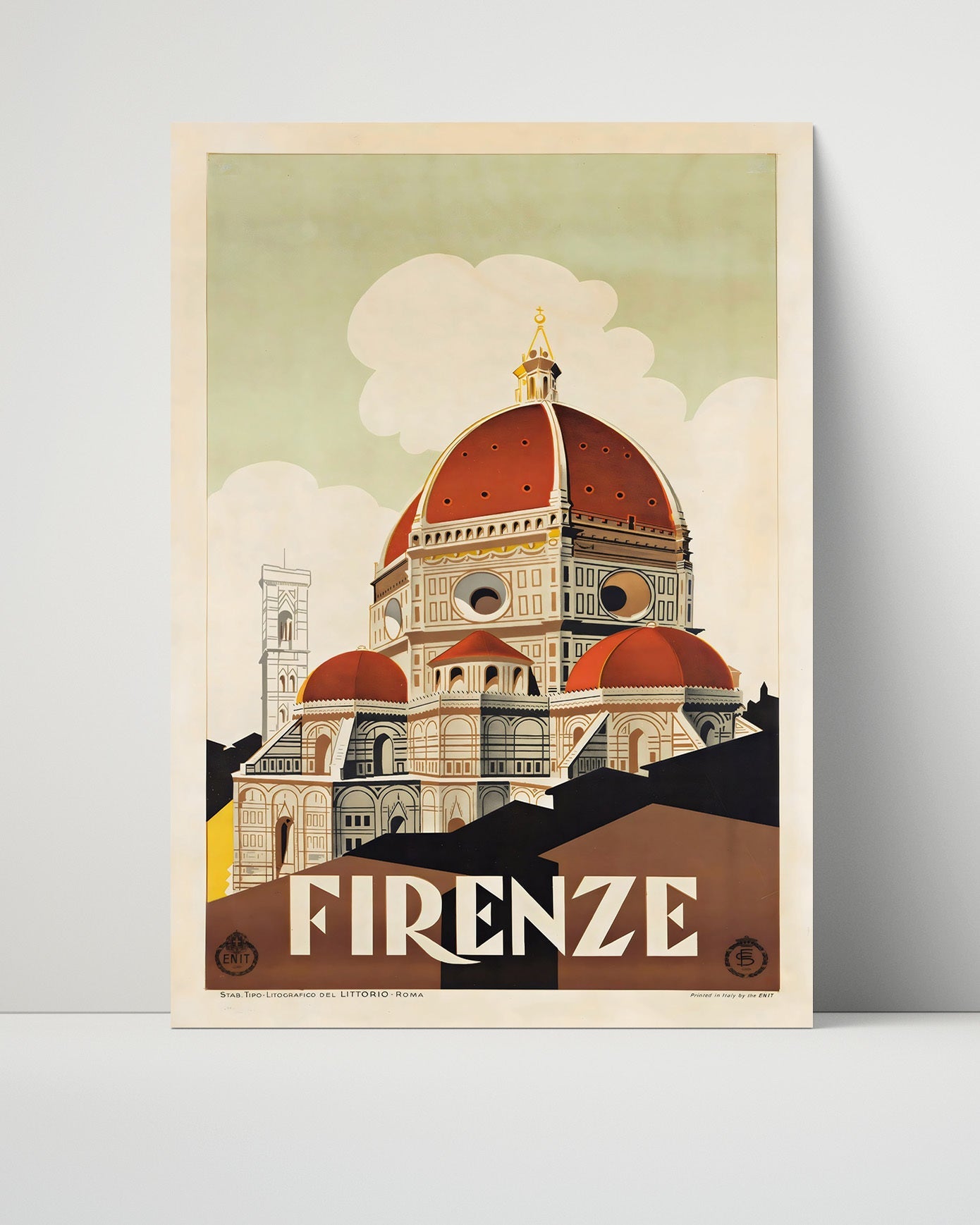 Classic Travel Poster - Florence - Duomo Cathedral