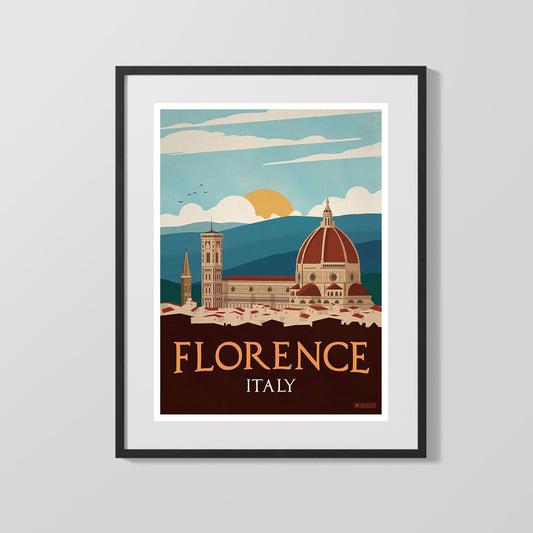 Classic Travel Poster - Florence - Italy
