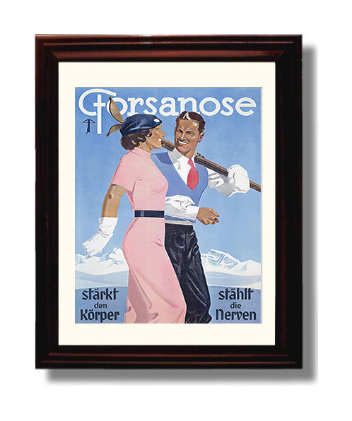 Forsanose Ski Resort Poster travel poster wall art 8x10 Canvas