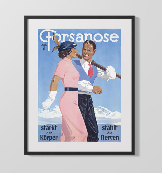 Forsanose Ski Resort Poster - Travel - 16x20 Gallery Frame