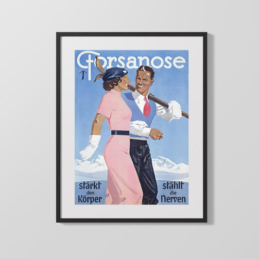 Classic Travel Poster - Forsanose - Ski Resort Poster