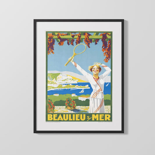 Classic Travel Poster - France - Beaulieu-sur-Mer