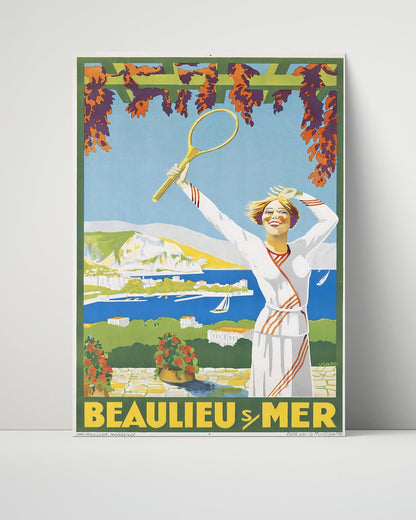 Classic Travel Unframed Poster -  France - Beaulieu-sur-Mer