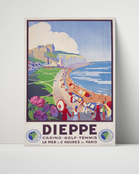 Classic Travel Unframed Poster -  France - Dieppe