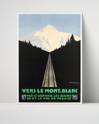 Classic Travel Unframed Poster -  France - Mont Blanc Railway
