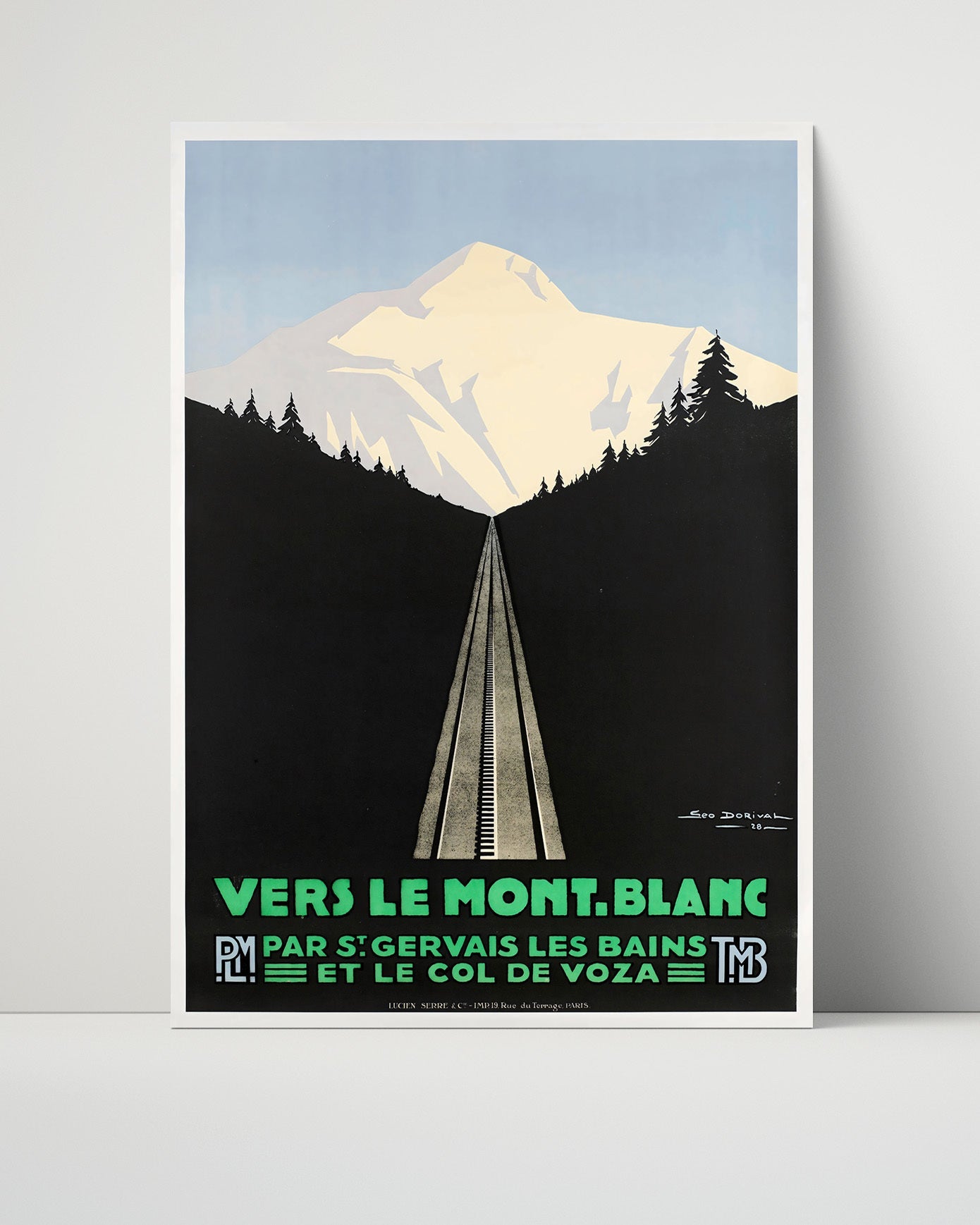 Classic Travel Poster - France - Mont Blanc Railway