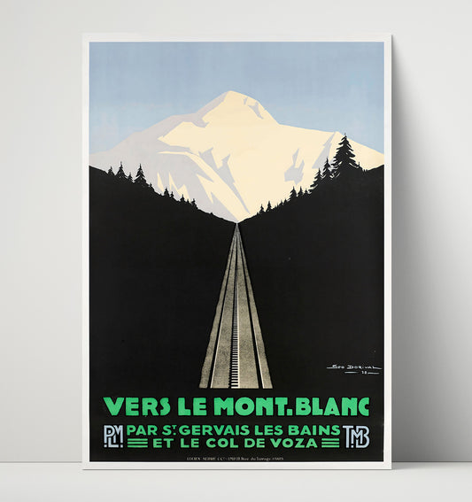 France Mont Blanc Railway - Travel - 16x20 Unframed Print