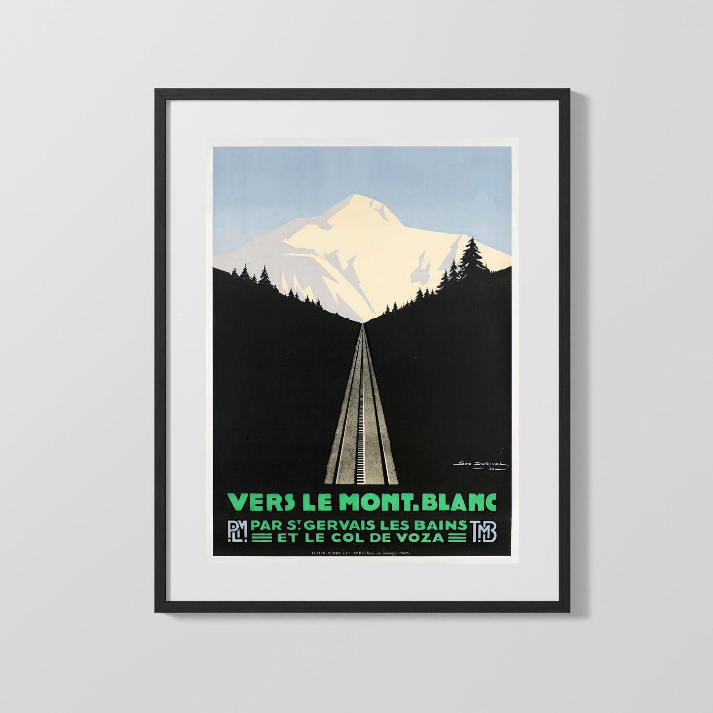 Classic Travel Poster - France - Mont Blanc Railway