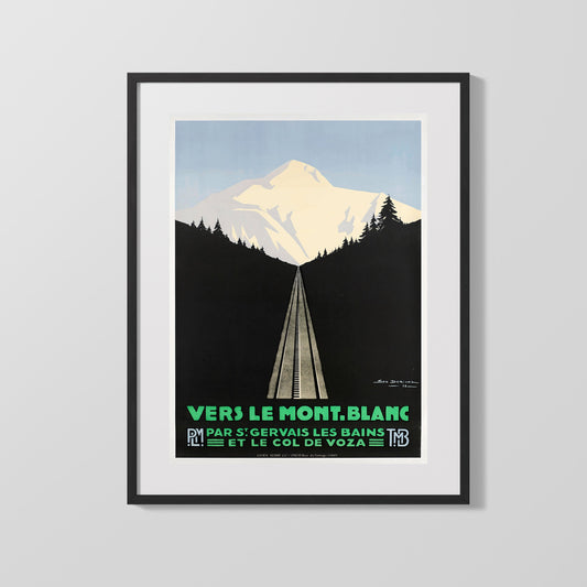 Classic Travel Poster - France - Mont Blanc Railway