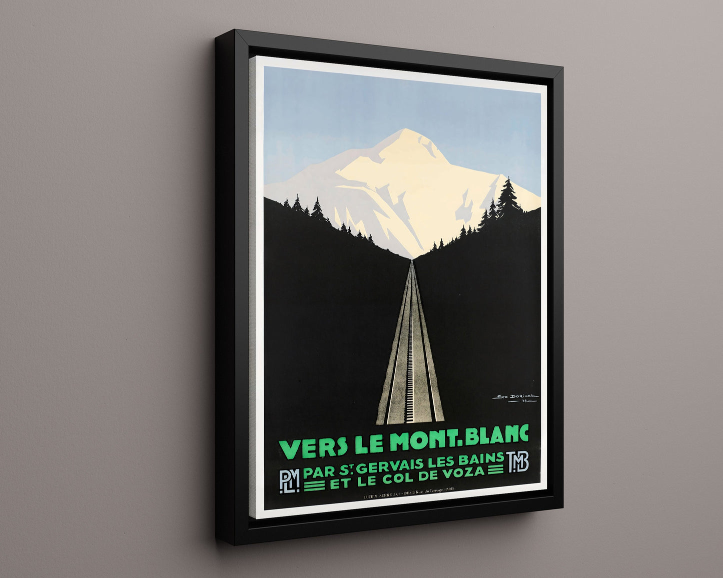 Classic Travel Poster - France - Mont Blanc Railway