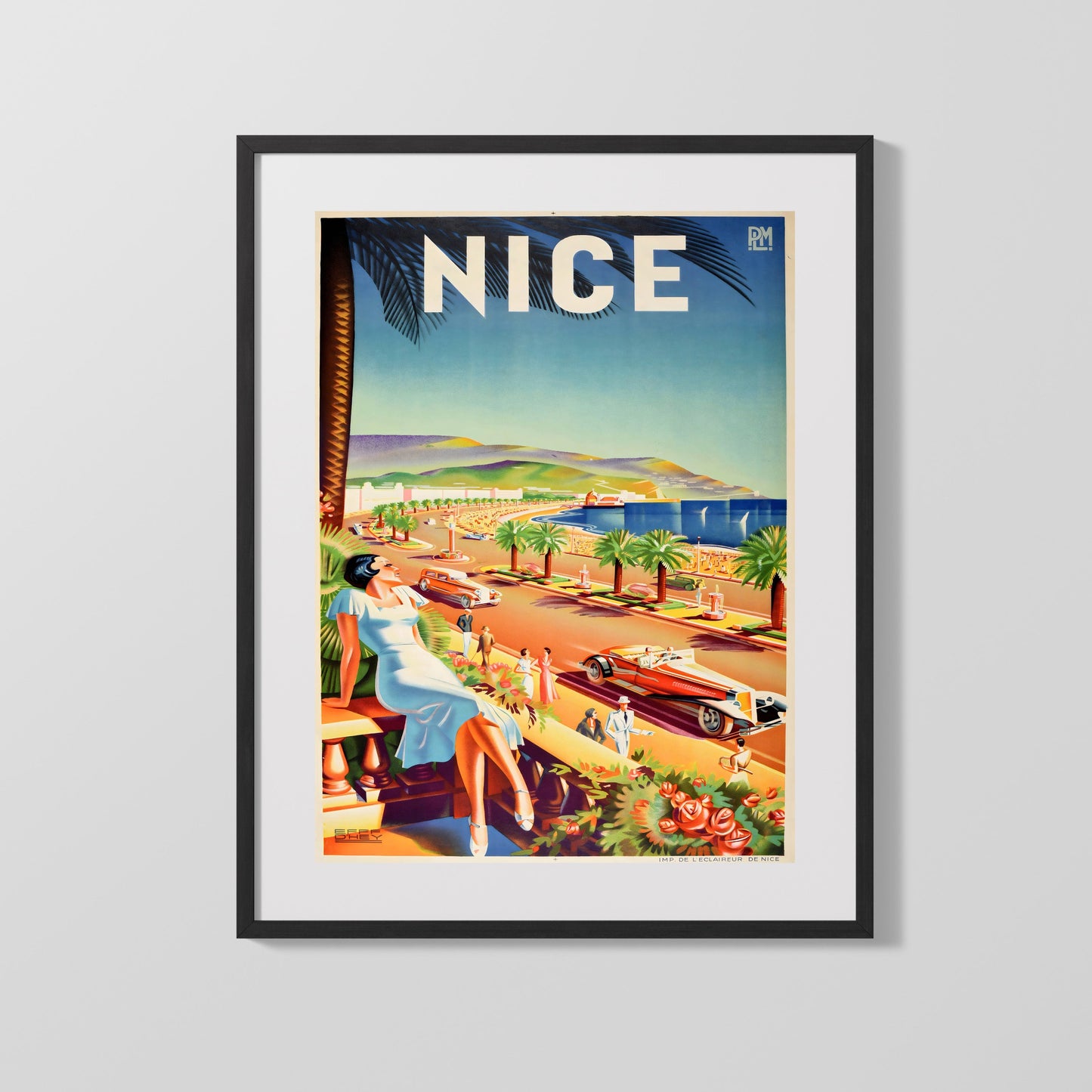Classic Travel Poster - France - Nice