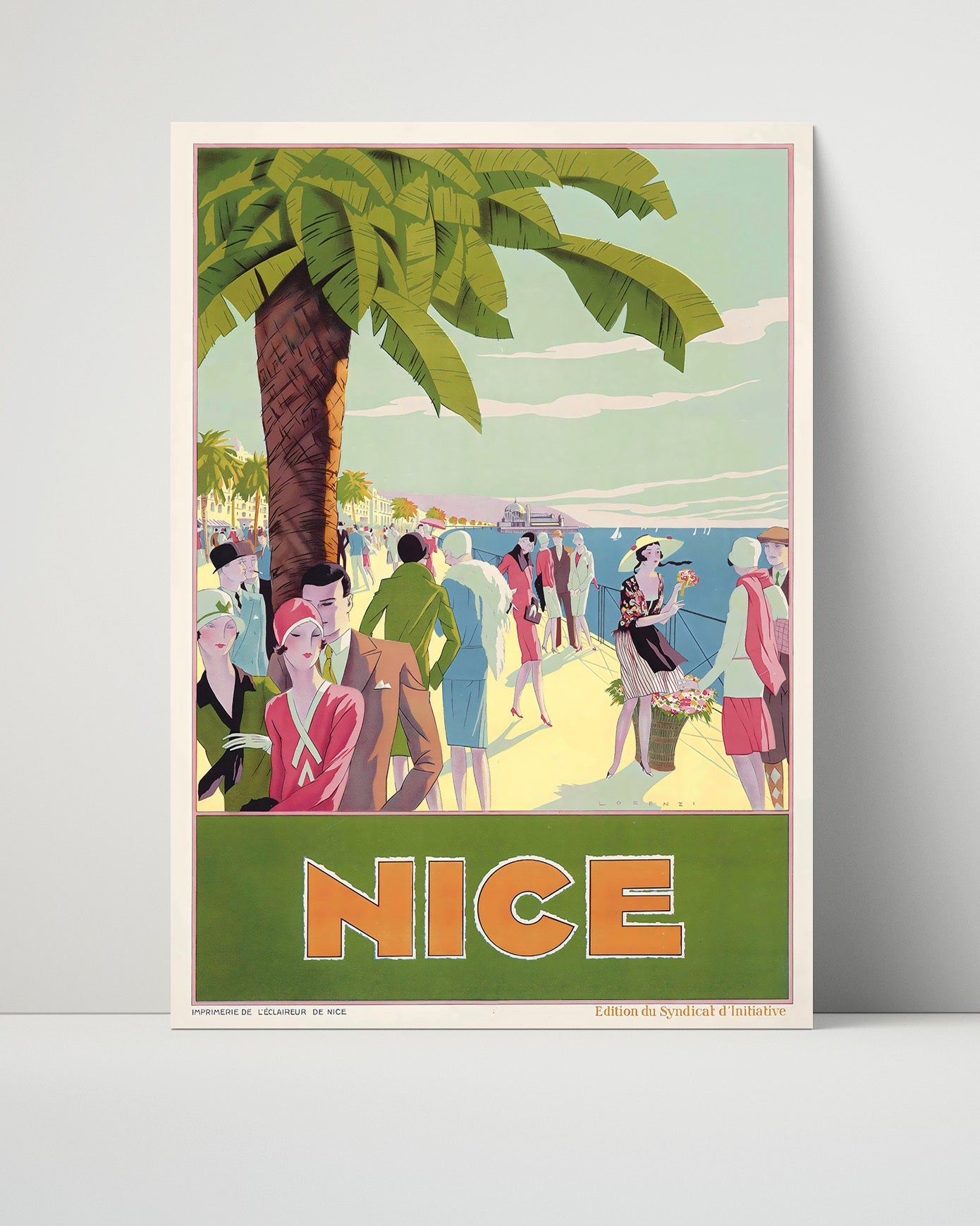Classic Travel Poster - France - Nice Riviera