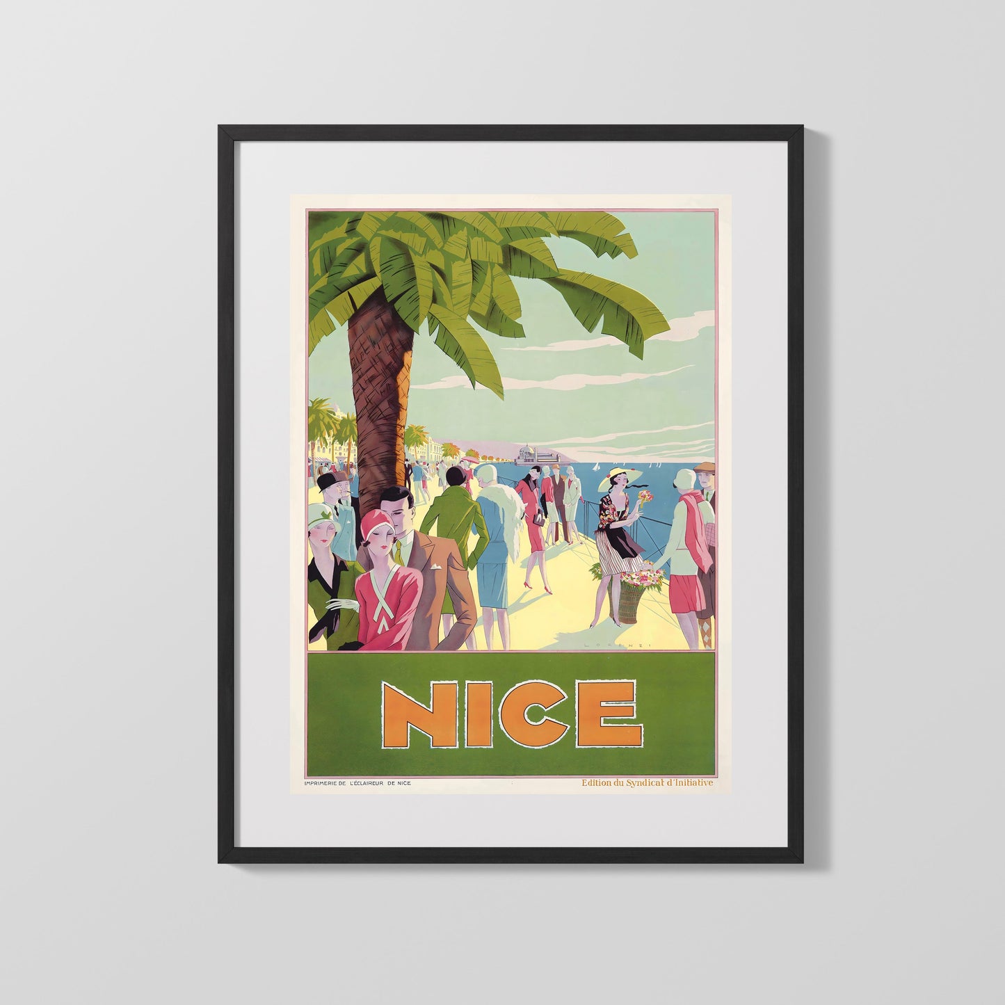 Classic Travel Poster - France - Nice Riviera