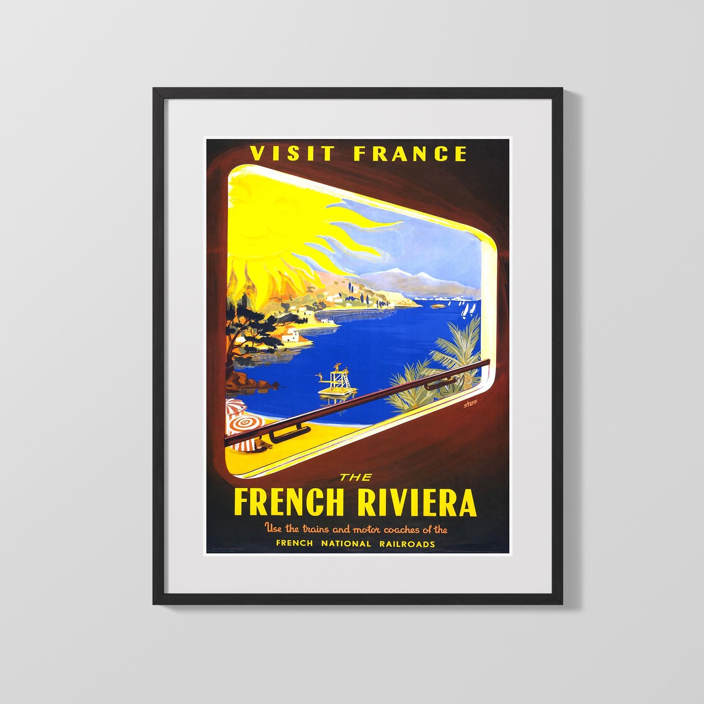 Classic Travel Poster - France - Riviera
