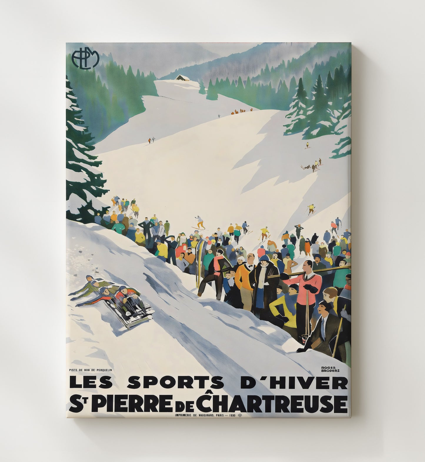France St Pierre de Chartreuse Vintage Travel Print 20x24 Canvas travel wall art print