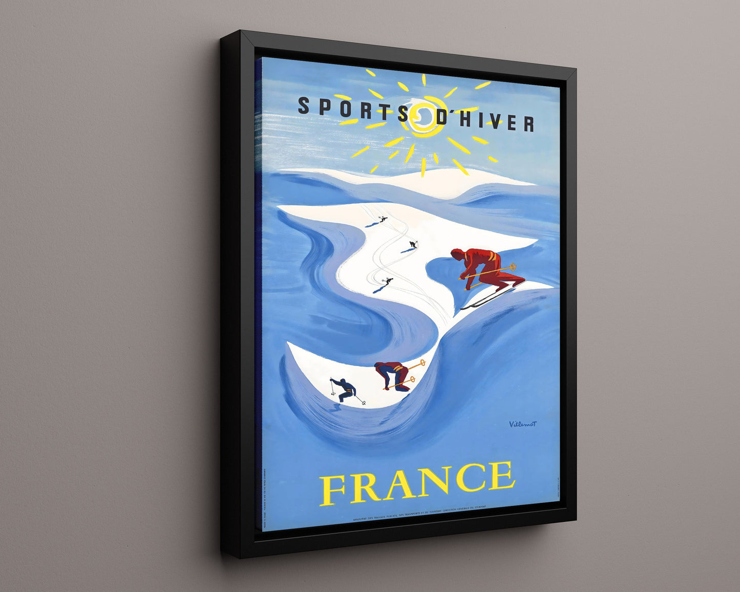 Classic Travel Poster - France - Winter Sports