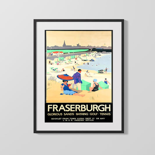 Classic Travel Poster - Fraserburgh - Seaside Holiday