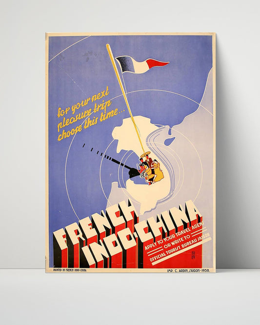 Classic Travel Unframed Poster -  French Indochina - Travel Bureau