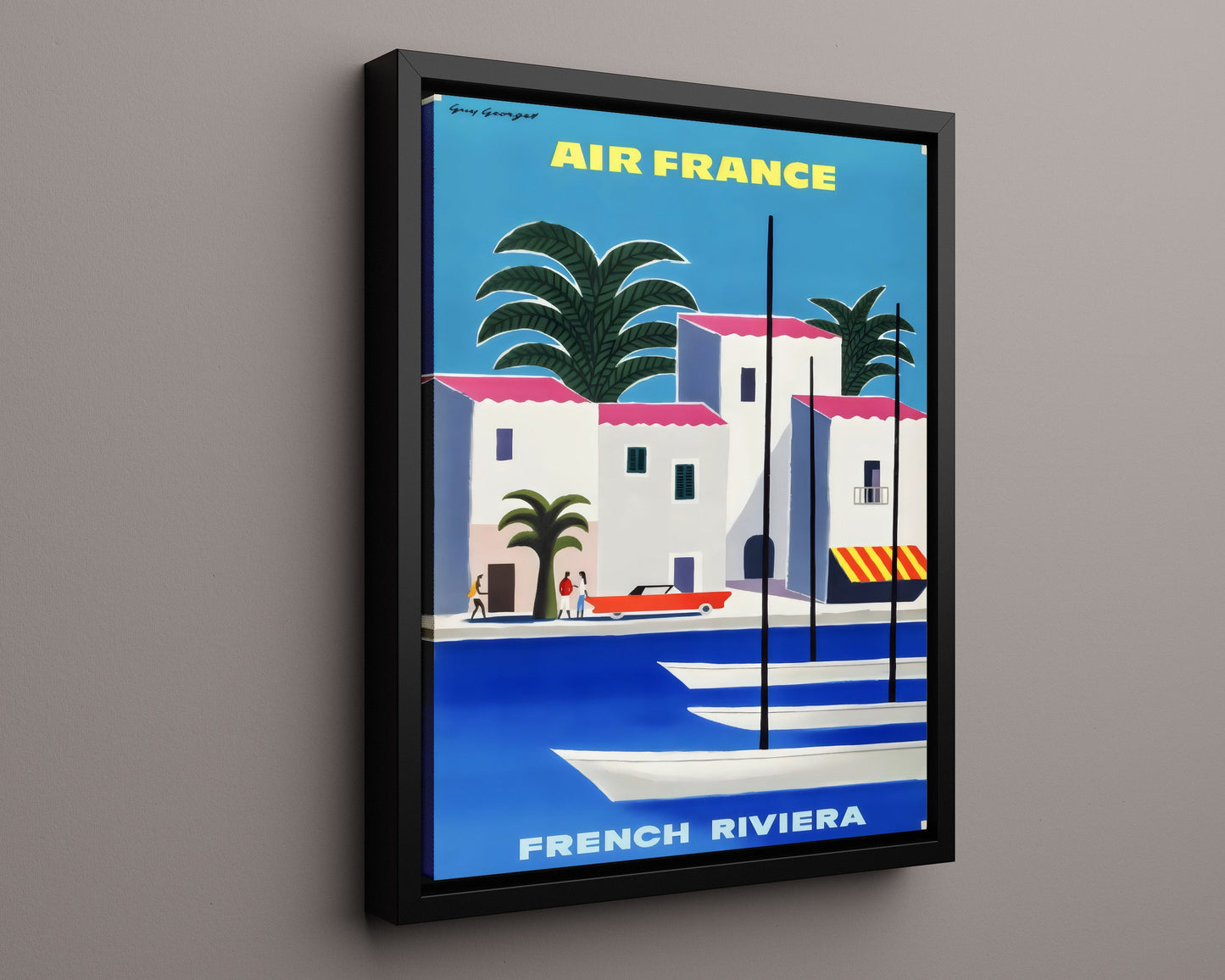 Classic Travel Poster - French Riviera - Air France