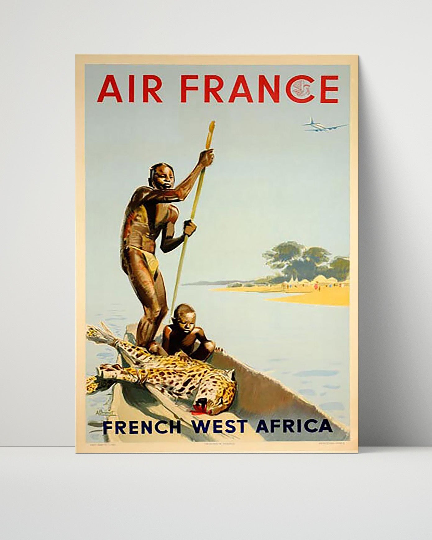 Classic Travel Poster - French West Africa - Air France