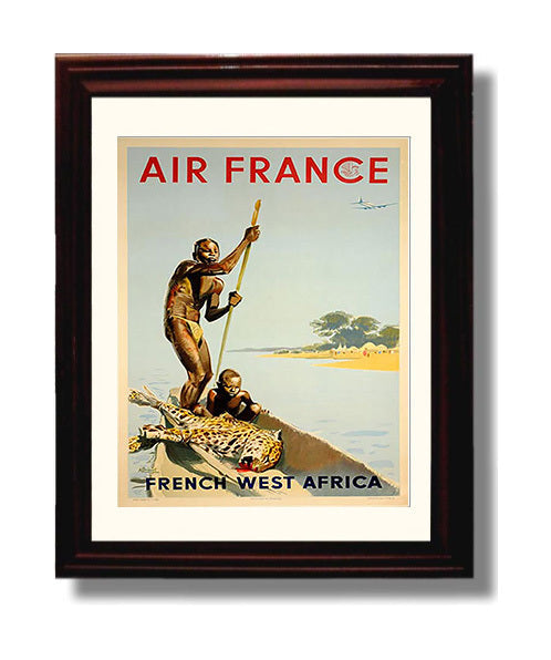 Classic Travel Poster - French West Africa - Air France