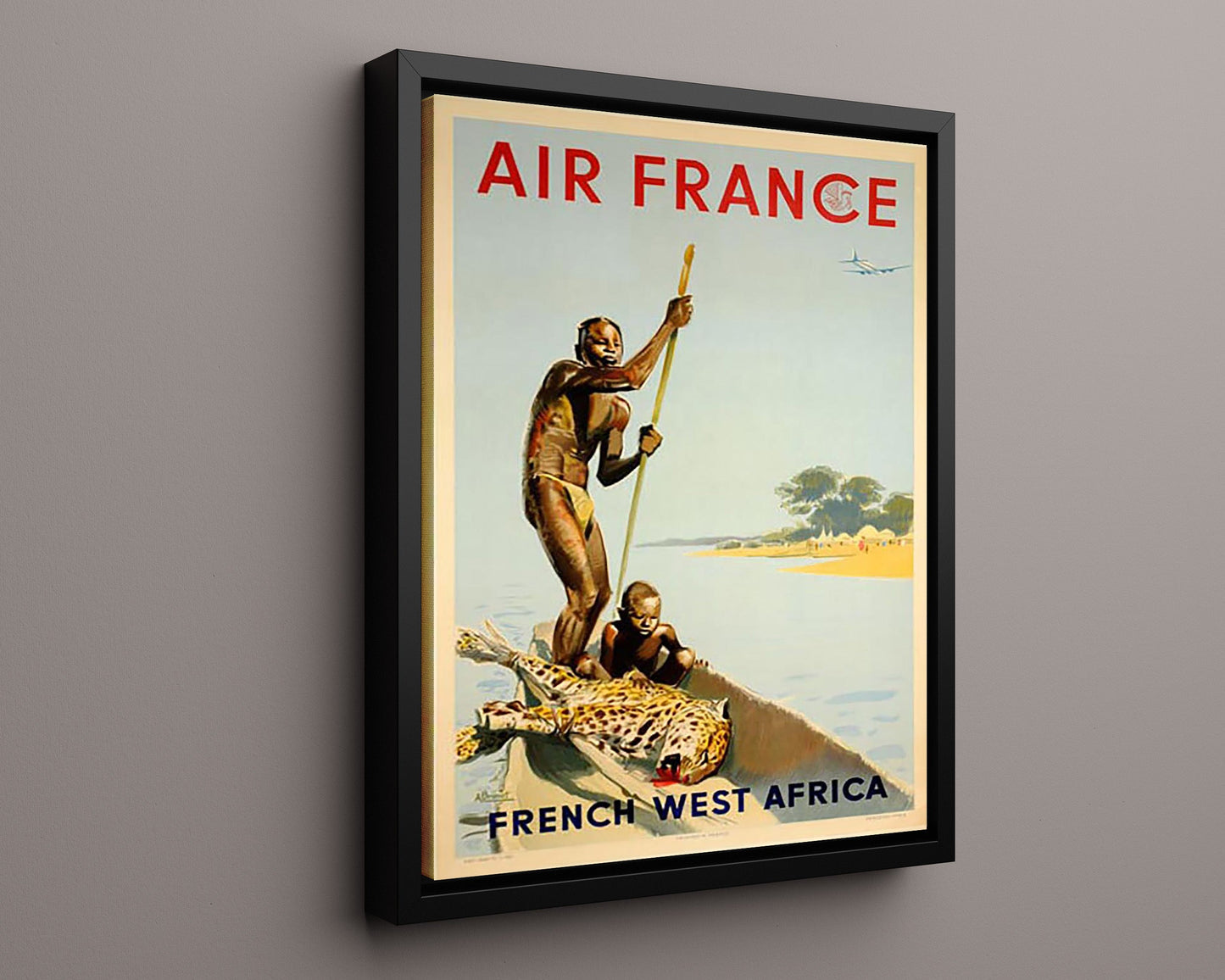 Classic Travel Poster - French West Africa - Air France