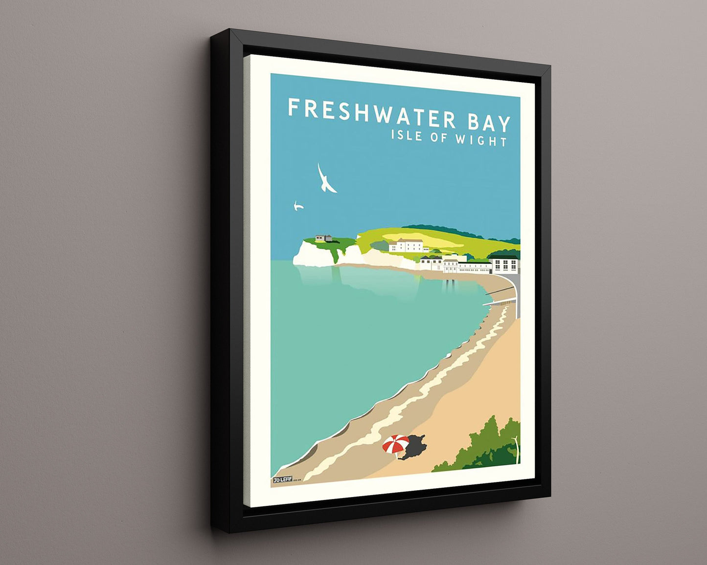 Classic Travel Poster - Freshwater Bay - Isle of Wight