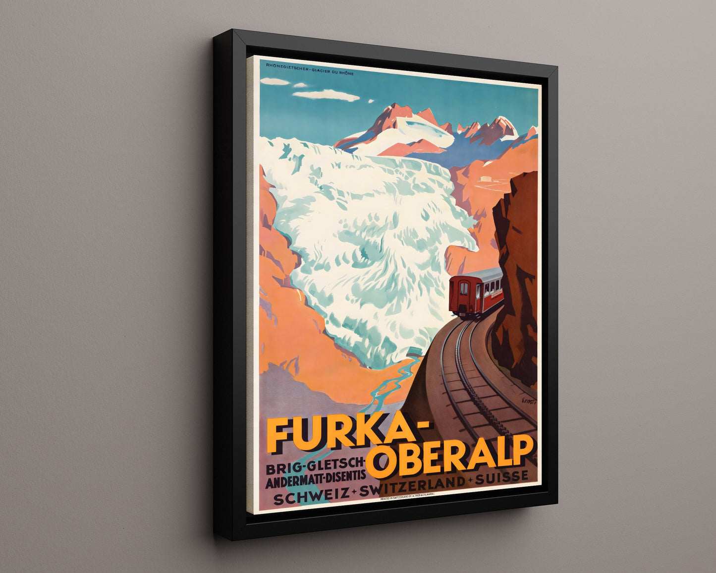 Classic Travel Poster - Furka-Oberalp - Swiss Railway