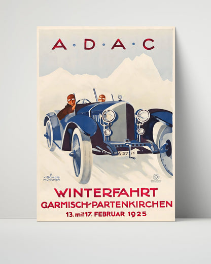 Classic Travel Unframed Poster -  Garmisch-Partenkirchen - Winterfahrt