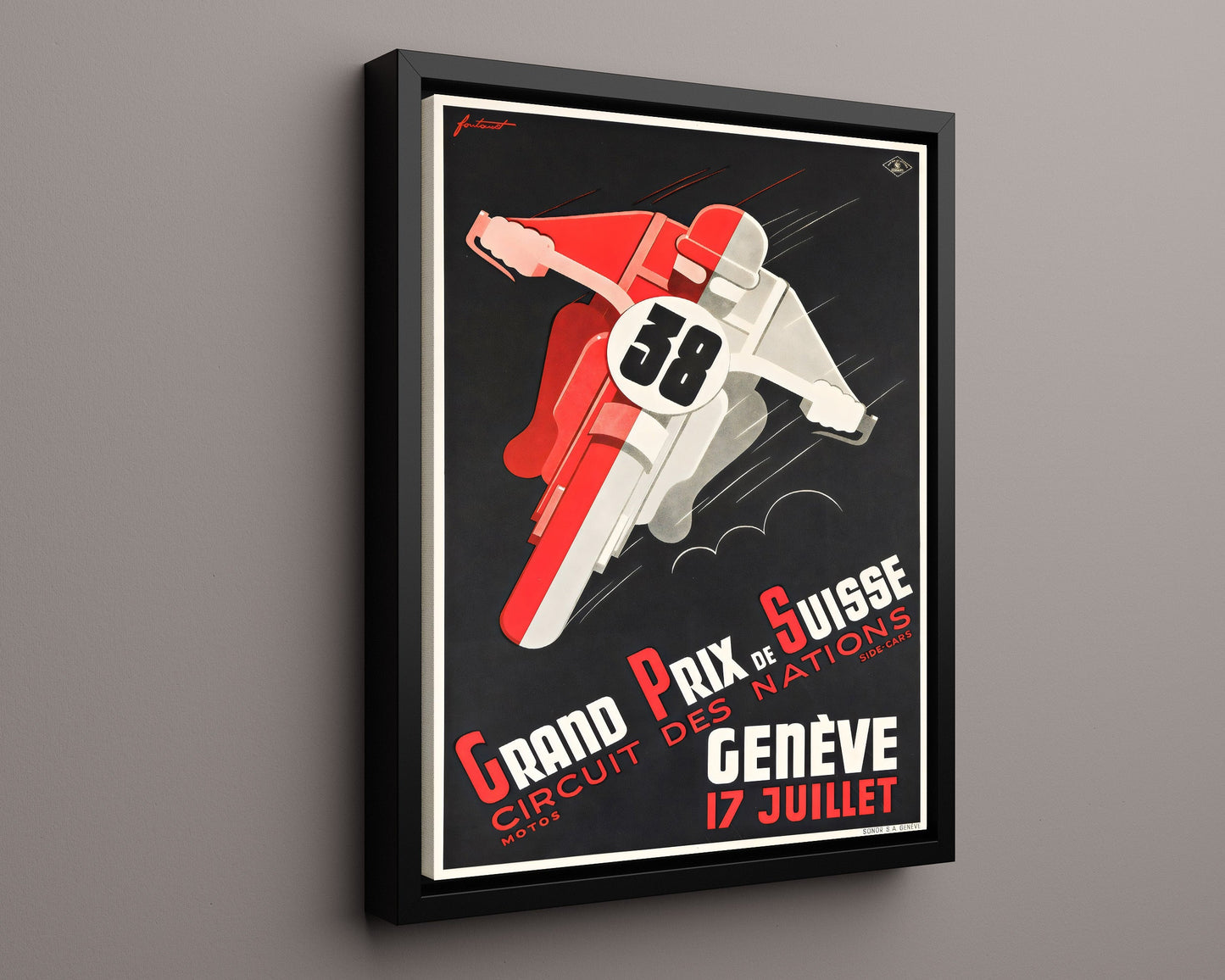 Classic Travel Poster - Geneva - Swiss Grand Prix