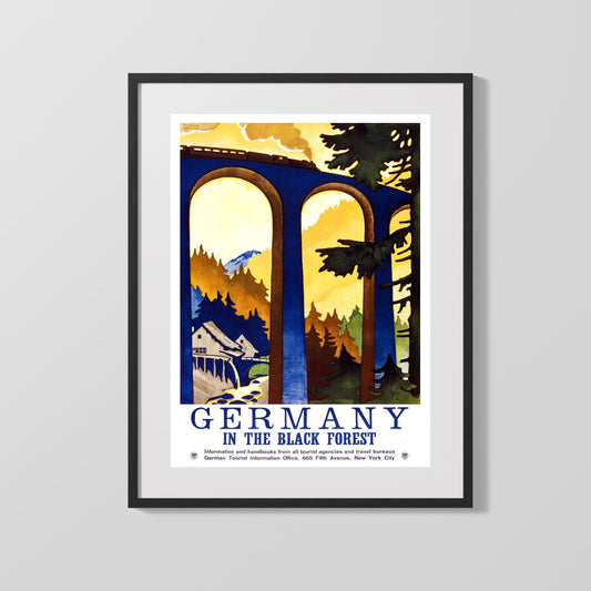 Classic Travel Poster - Germany - Black Forest