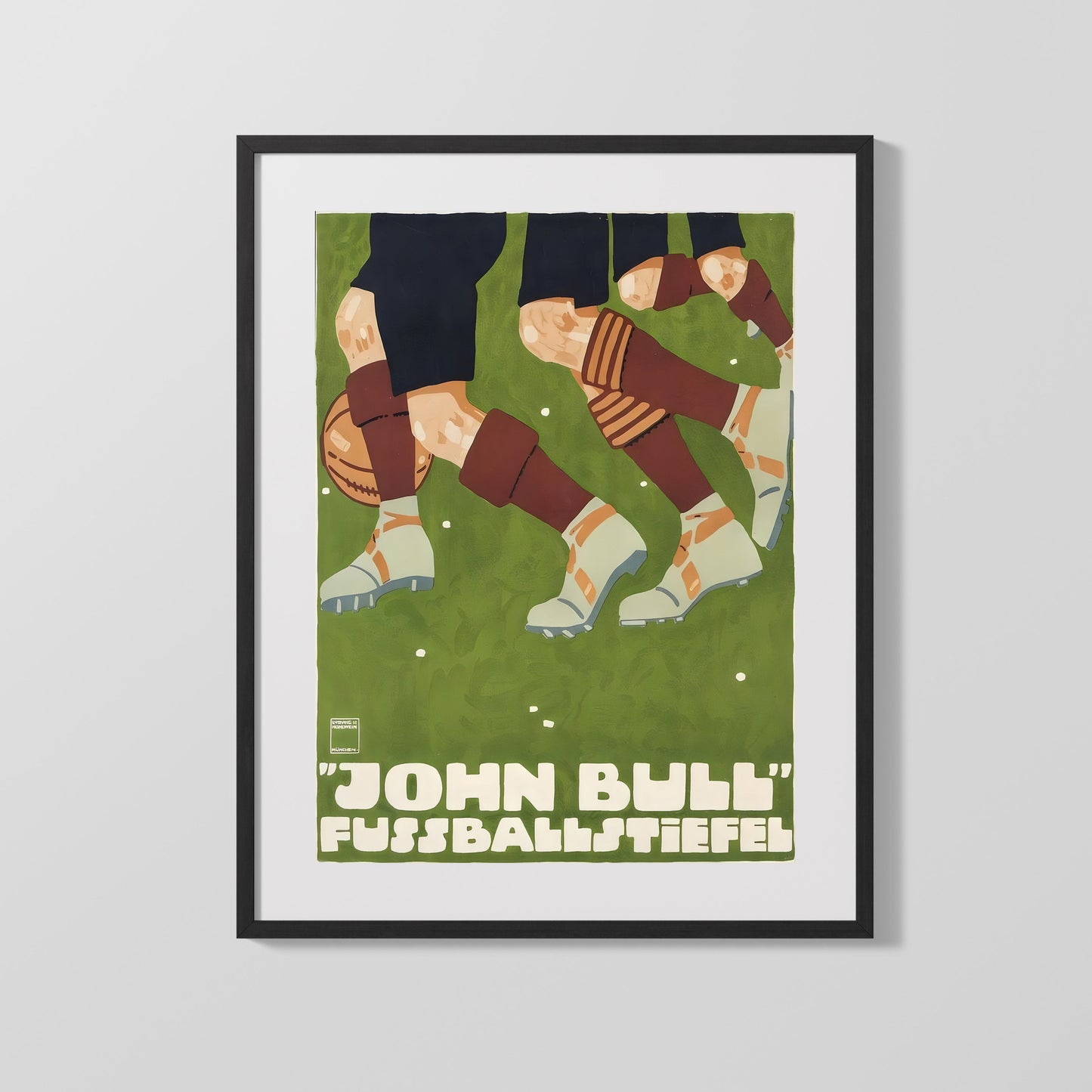 Classic Travel Poster - Germany - John Bull Football