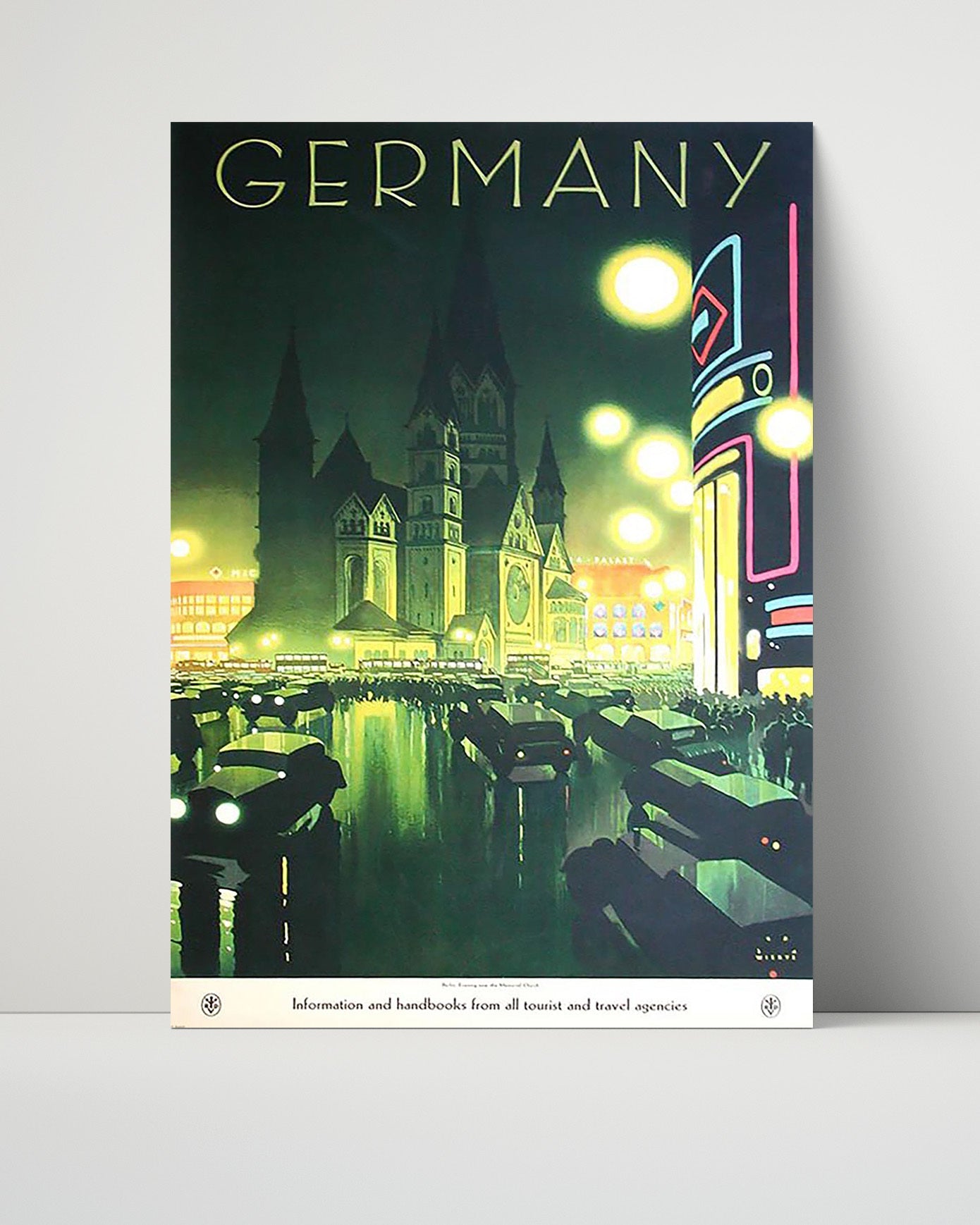 Classic Travel Poster - Germany - Kaiser Wilhelm Church