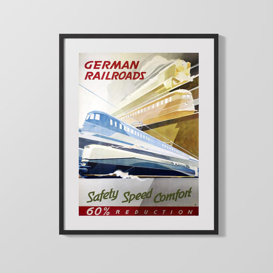 Classic Travel Poster - Germany - Railroads
