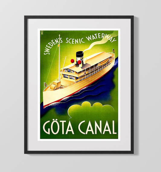 Gota Canal Scenic Waterway - Travel - 16x20 Gallery Frame