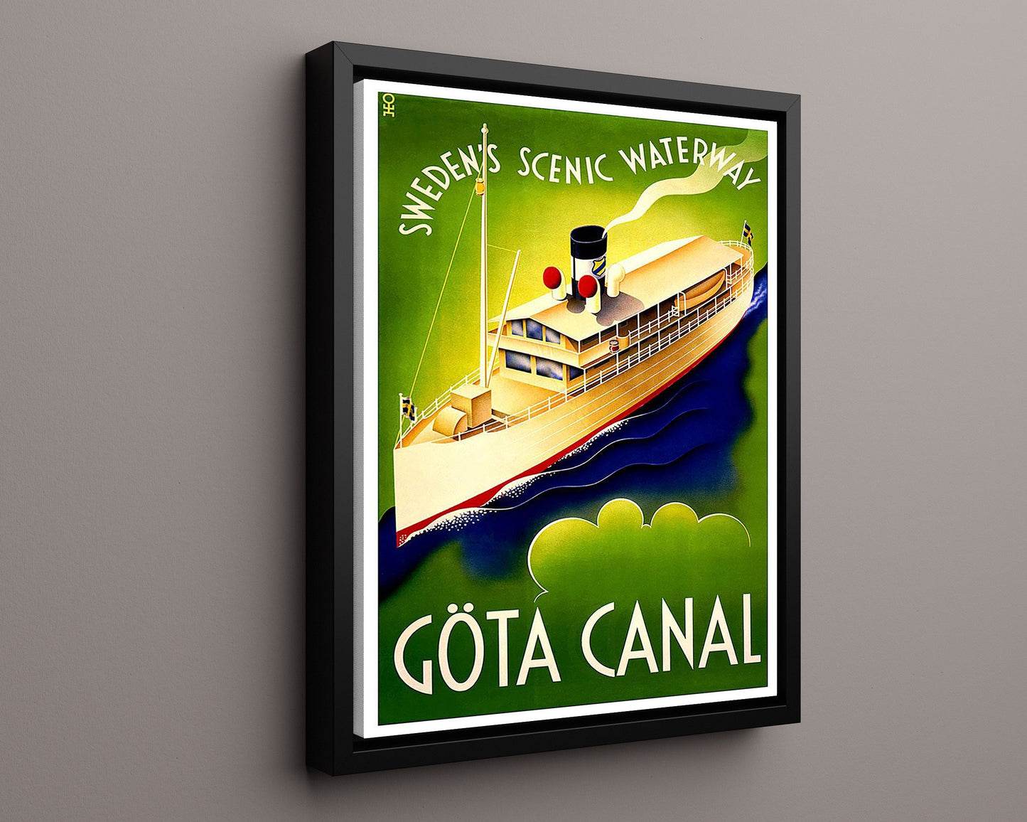 Classic Travel Poster - Gota Canal - Scenic Waterway